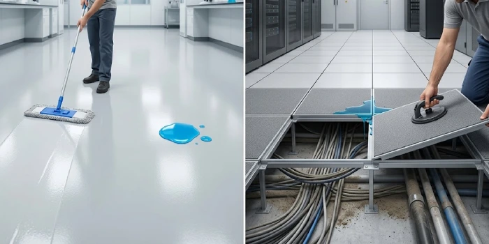فرق کف کاذب با کفپوش اپوکسی